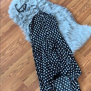 🖤 Lush Polka Dot Halter Dress - S 🖤